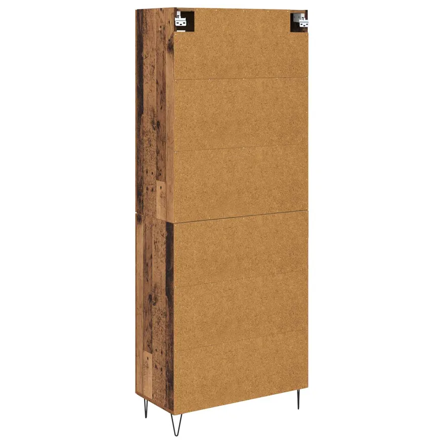 Haut Armoire Bois Ancien 69,5 x 34 x 180 cm Bois d'ingénierie - 8