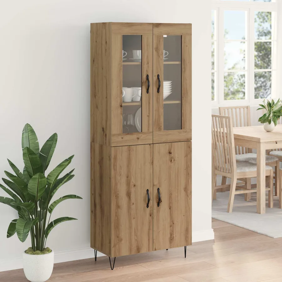 Haut Armoire Chêne artisanal 69,5 x 34 x 90 cm - 4