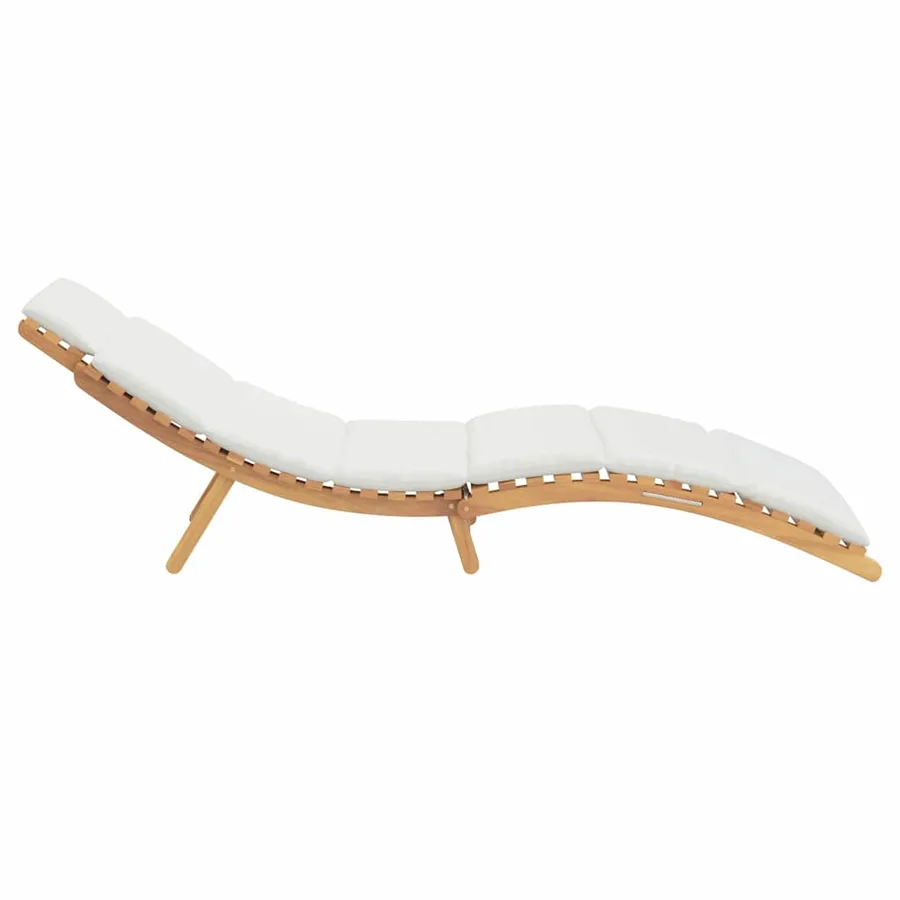 Transat de jardin Marron 198 x 55 x 58,5 cm Bois de teck massif - 6