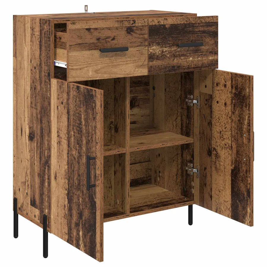 Buffet Bois Ancien 69,5 x 34 x 90 cm Bois d'ingénierie - 5