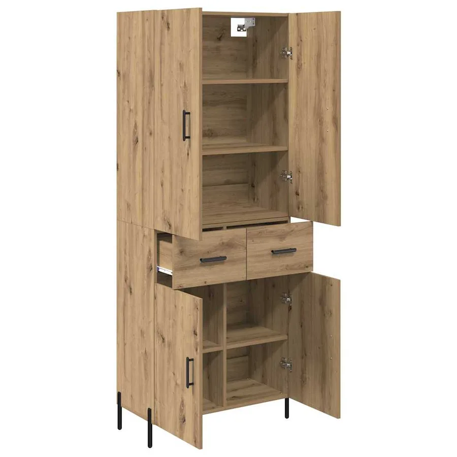 Haut Armoire Chêne artisanal 69,5 x 34 x 180 cm - 5