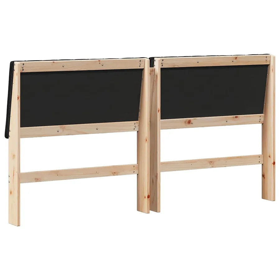 Tête de lit capitonnée Noir 180 cm Pin massif - 6