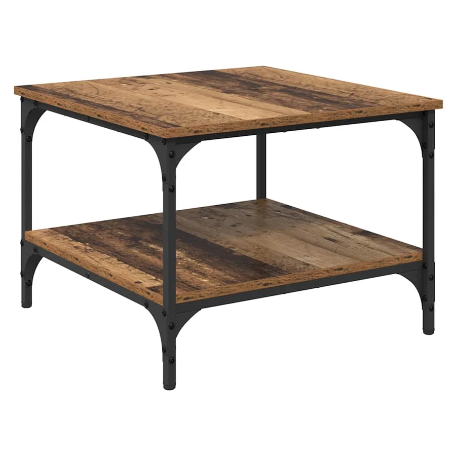 Table basse Bois Ancien 55 x 55 x 40 cm Bois d'ingénierie - 2