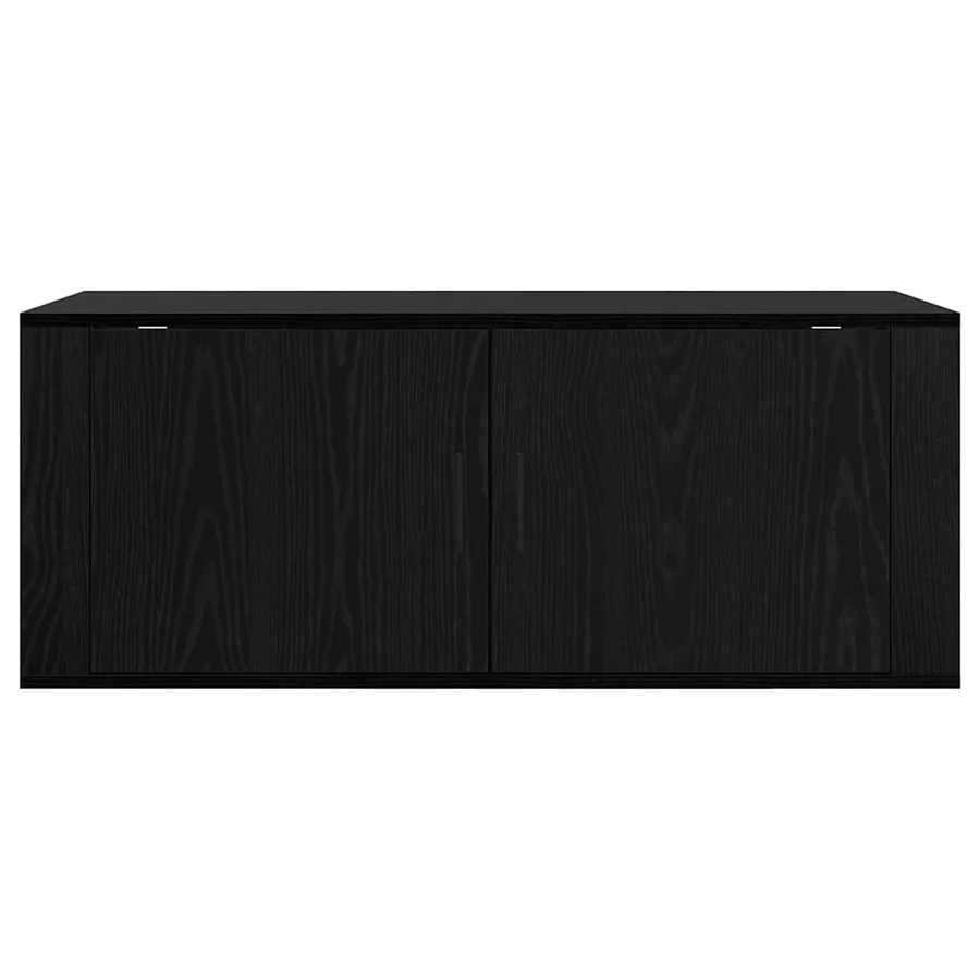 Meuble TV mural Chêne noir 100 x 34,5 x 40 cm Bois d'ingénierie - 6