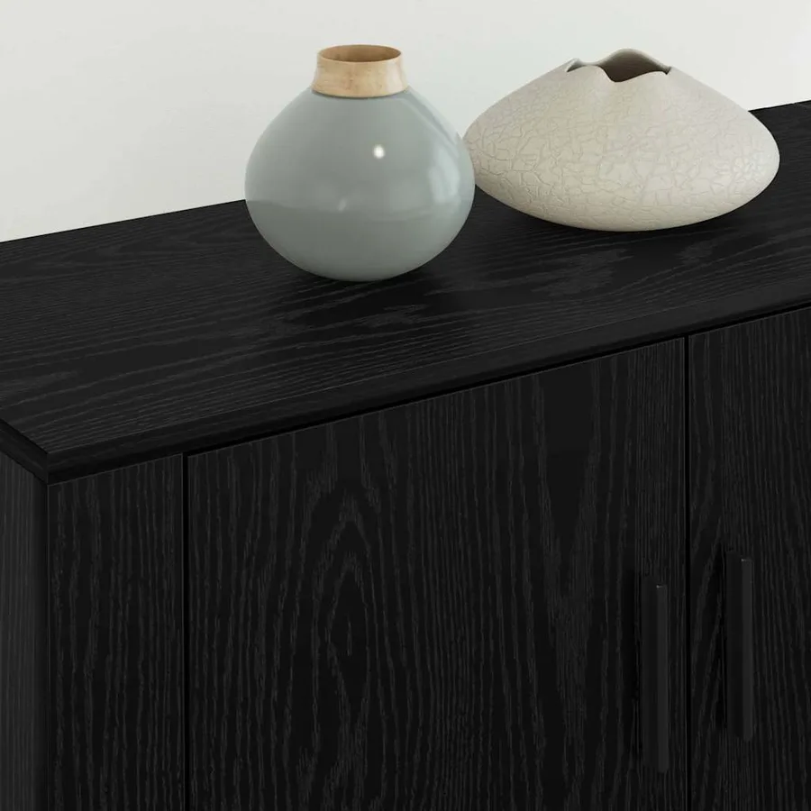 Ensemble de meuble TV mural 3 pcs Chêne noir 80 x 34,5 x 40 cm - 4