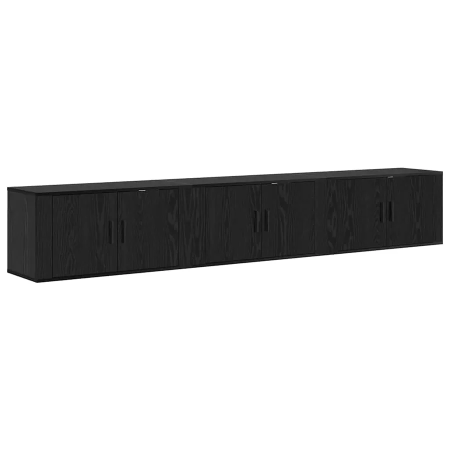Ensemble de meuble TV mural 3 pcs Chêne noir 80 x 34,5 x 40 cm - 7