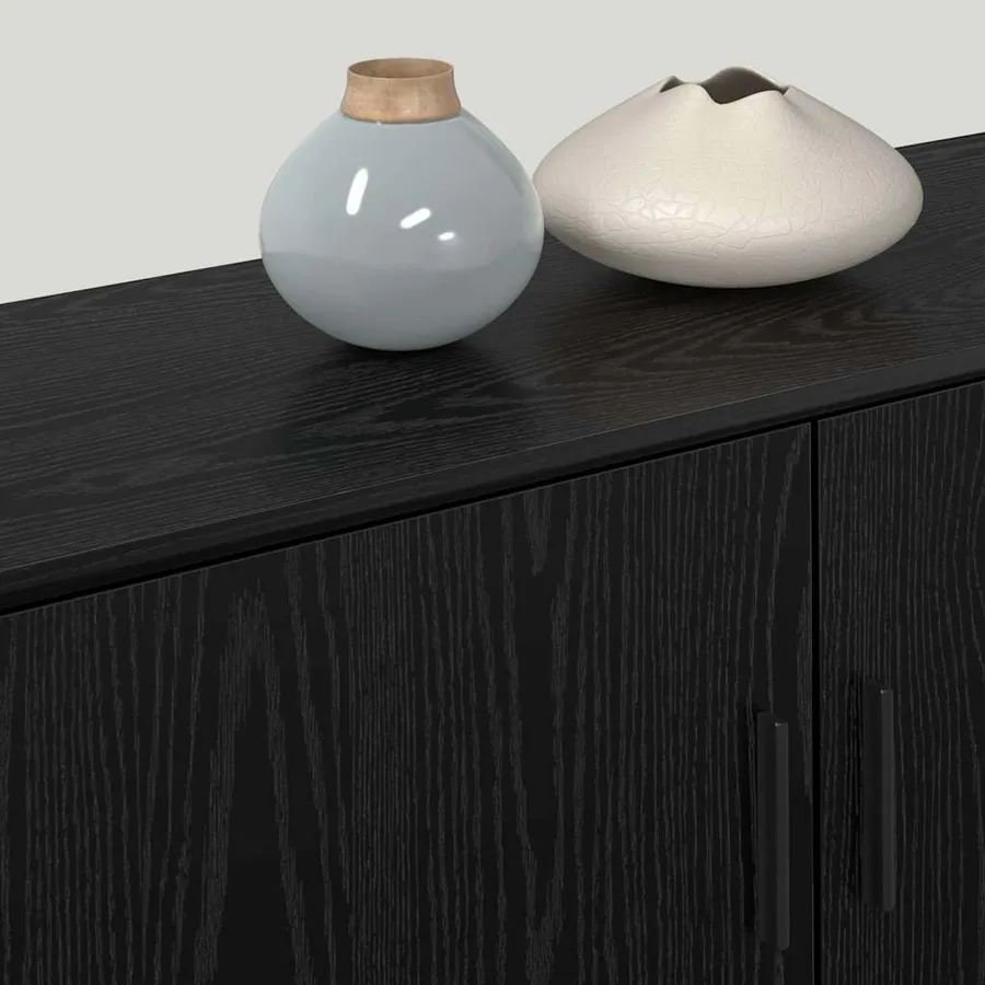 Ensemble de meuble TV mural 3 pcs Chêne noir 100 x 34,5 x 40 cm - 4
