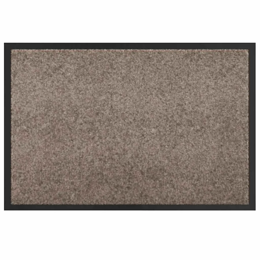 Tapis de porte Beige 60 x 40 x 1.2 cm Tissu en teddy - 2