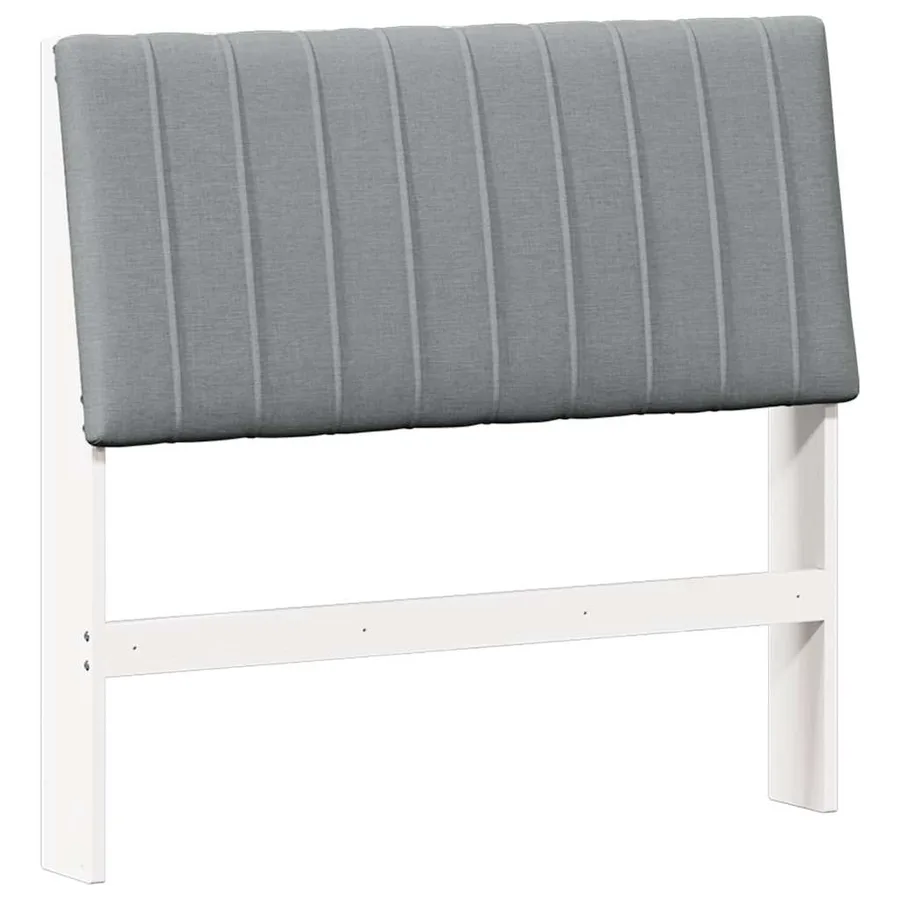Tête de lit capitonnée Gris clair 100 cm Pin massif - 2