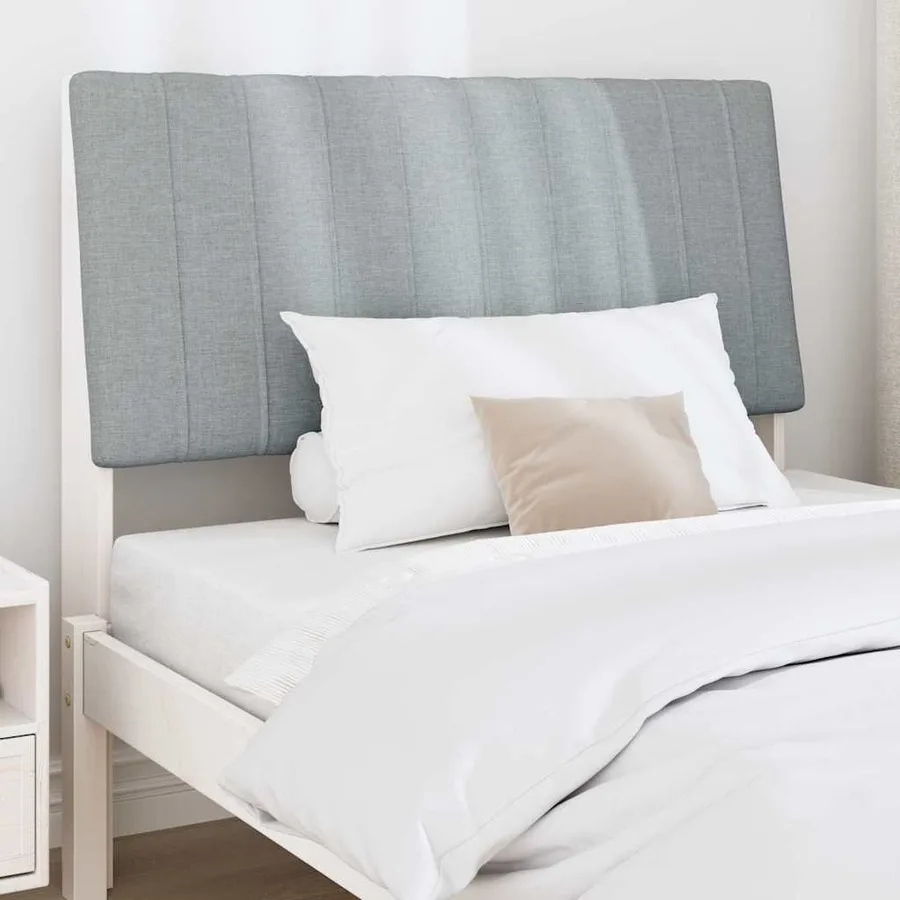 Tête de lit capitonnée Gris clair 100 cm Pin massif - 3