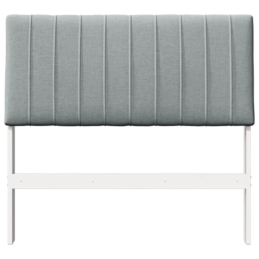Tête de lit capitonnée Gris clair 100 cm Pin massif - 4