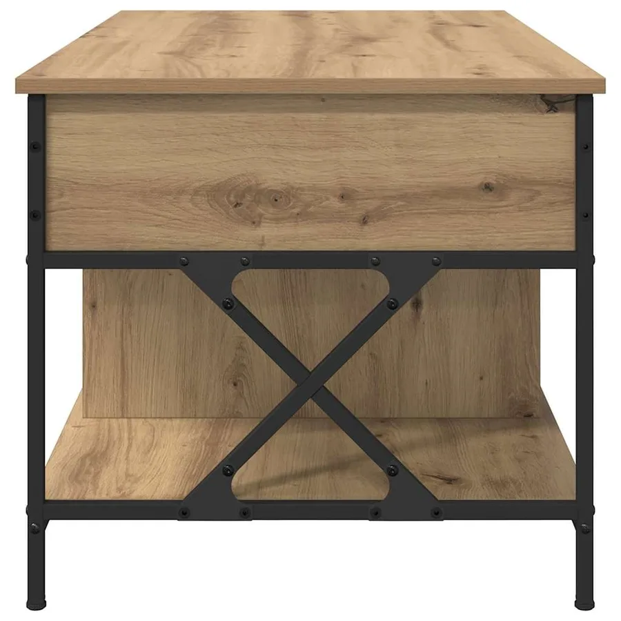 Table basse Chêne artisanal 100 x 55 x 48,5 cm - 7