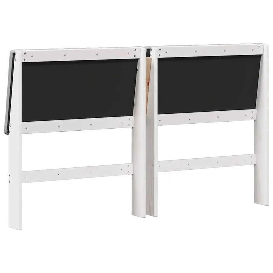 Tête de lit capitonnée Gris clair 160 cm Pin massif - 6