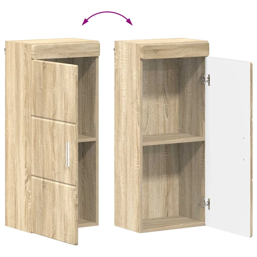 Armoire murale de salle de bain avec étagère TULUM Chêne Sonoma - 12