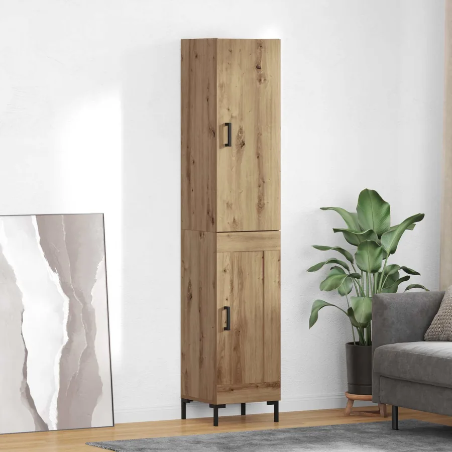 Haut Armoire Chêne artisanal 34,5 x 34 x 180 cm