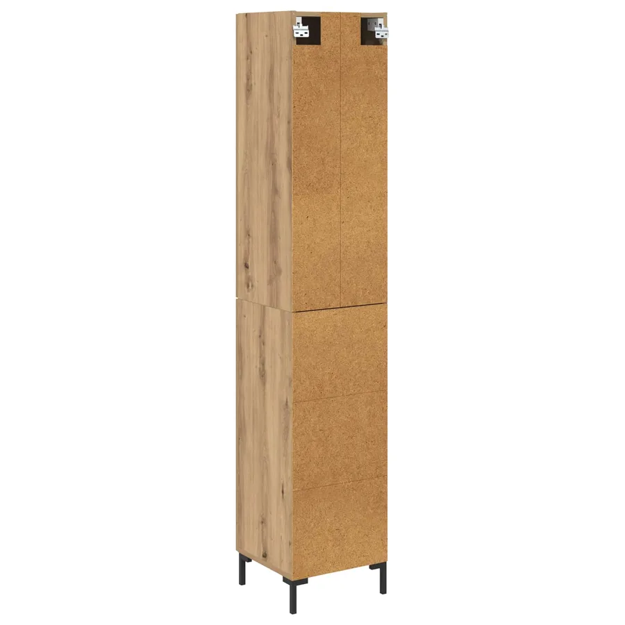Haut Armoire Chêne artisanal 34,5 x 34 x 180 cm - 10