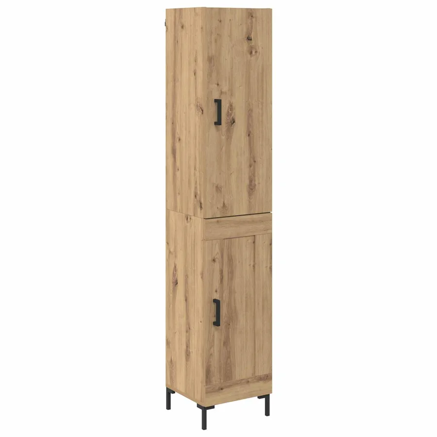Haut Armoire Chêne artisanal 34,5 x 34 x 180 cm - 2