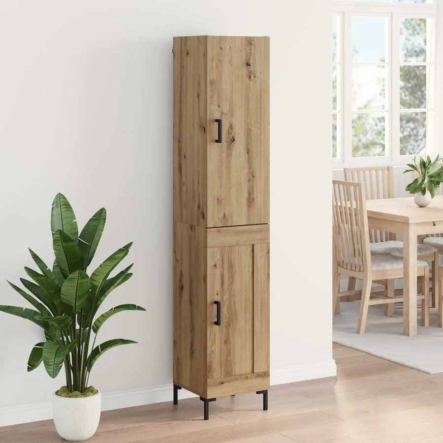 Haut Armoire Chêne artisanal 34,5 x 34 x 180 cm - 4
