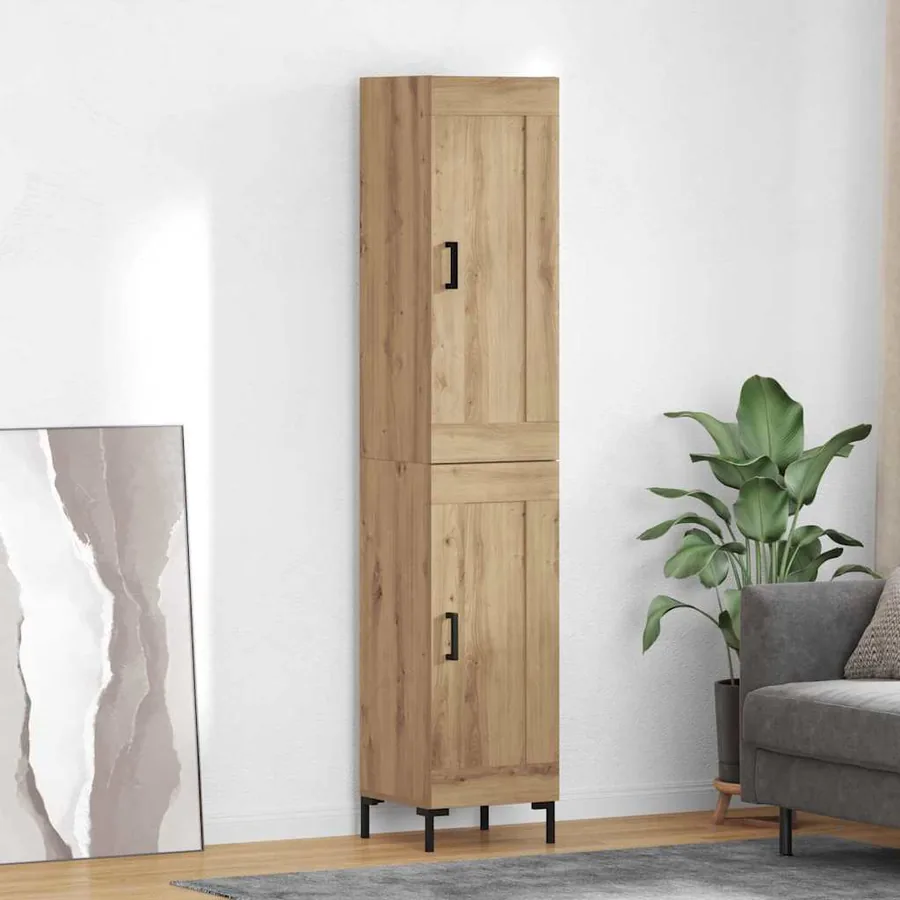 Haut Armoire Chêne artisanal 34,5 x 34 x 180 cm