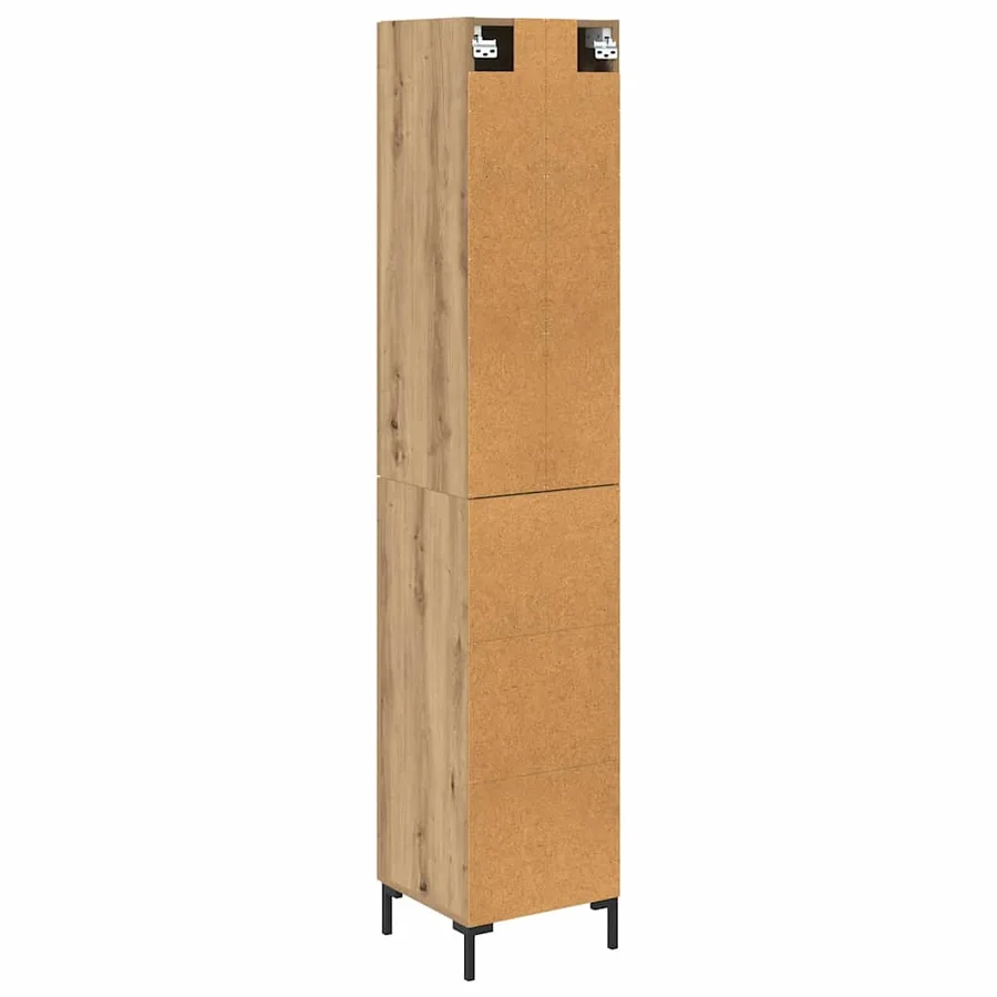 Haut Armoire Chêne artisanal 34,5 x 34 x 180 cm - 10