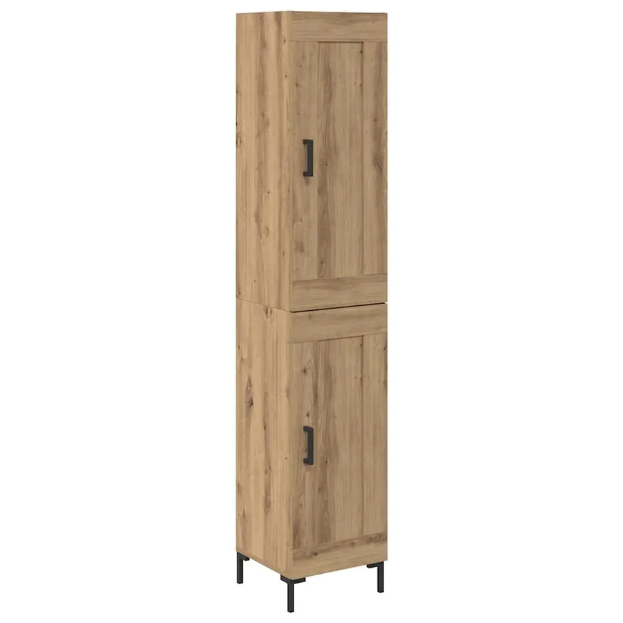 Haut Armoire Chêne artisanal 34,5 x 34 x 180 cm - 2