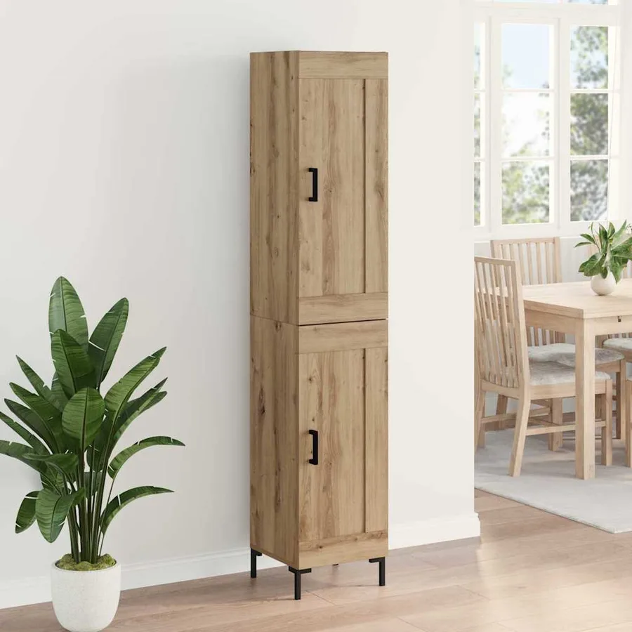 Haut Armoire Chêne artisanal 34,5 x 34 x 180 cm - 4