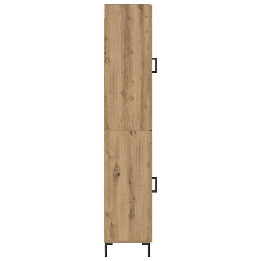 Haut Armoire Chêne artisanal 34,5 x 34 x 180 cm - 9