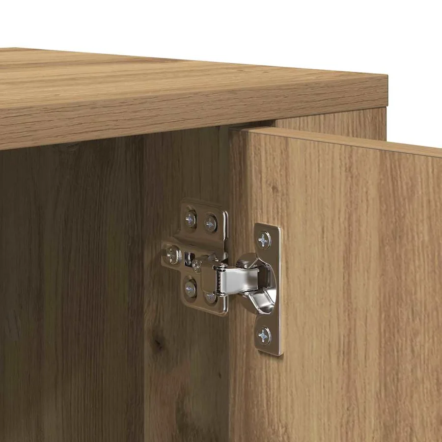 Meuble TV 100 x 31,5 x 35 cm Chêne artisanal Bois d'ingénierie - 9