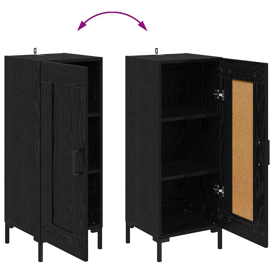 Buffet Olden Chêne noir 34,5 x 34 x 90 cm - 12