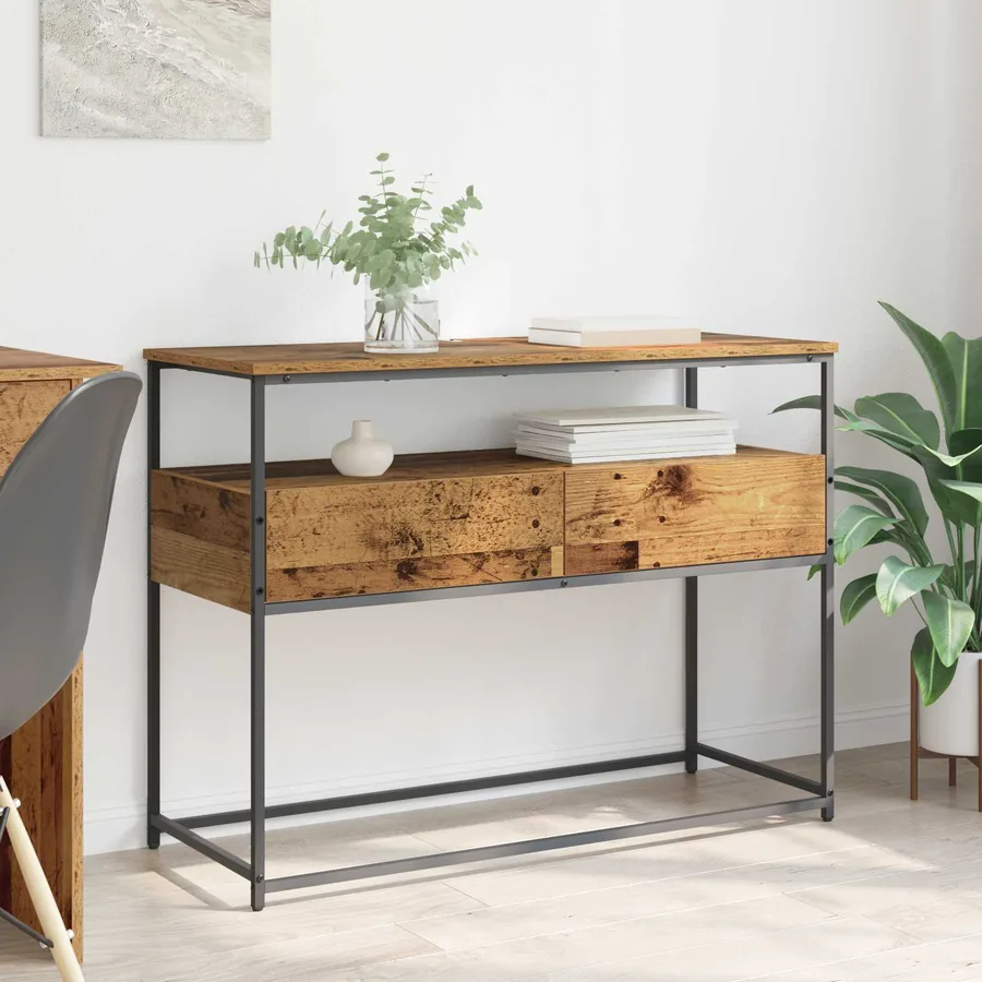 Table console Bois Ancien 100 x 40 x 75 cm Bois d'ingénierie