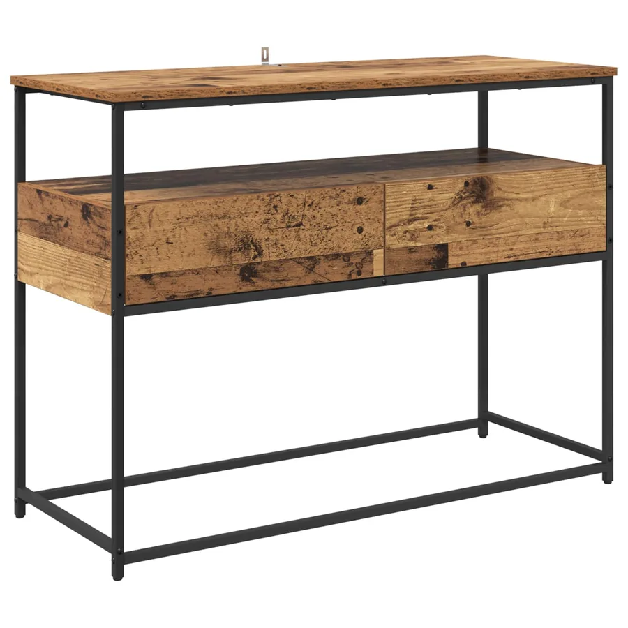 Table console Bois Ancien 100 x 40 x 75 cm Bois d'ingénierie - 2