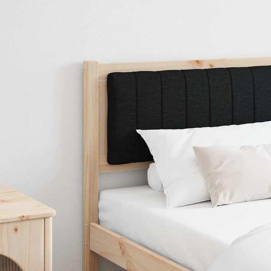 Tête de lit capitonnée Marron 180 cm Pin massif
