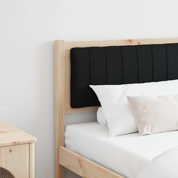 Tête de lit capitonnée Marron 180 cm Pin massif