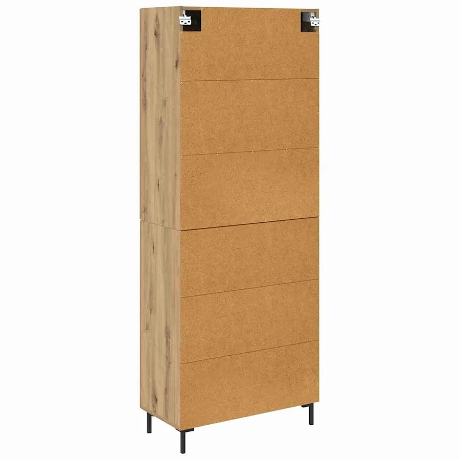 Haut Armoire 2 pcs Chêne artisanal 69,5 x 34 x 180 cm - 10
