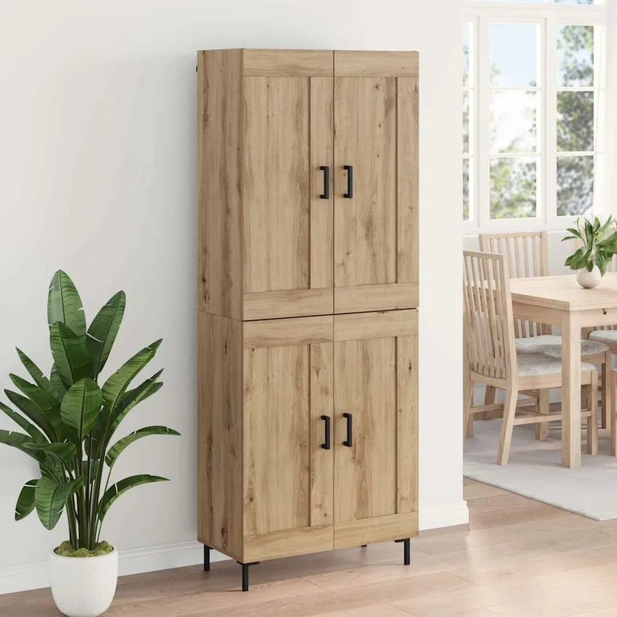 Haut Armoire 2 pcs Chêne artisanal 69,5 x 34 x 180 cm - 4