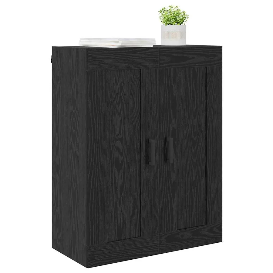Meuble mural Chêne noir 69,5 x 34 x 90 cm Bois d'ingénierie - 2