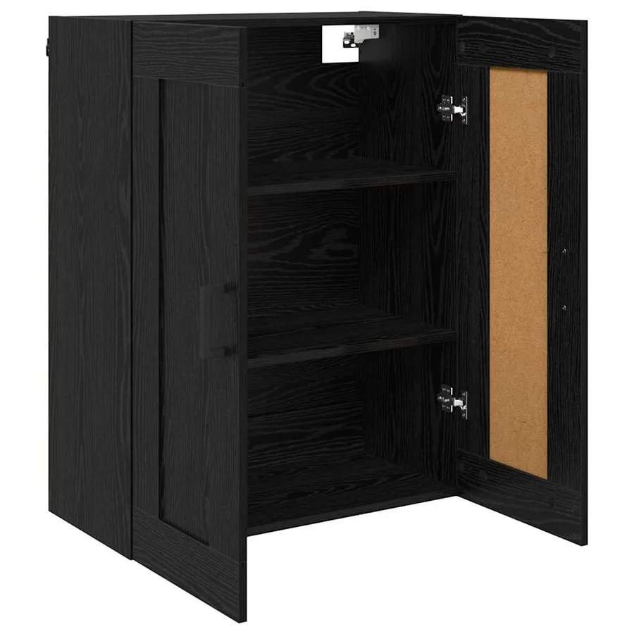 Meuble mural Chêne noir 69,5 x 34 x 90 cm Bois d'ingénierie - 3