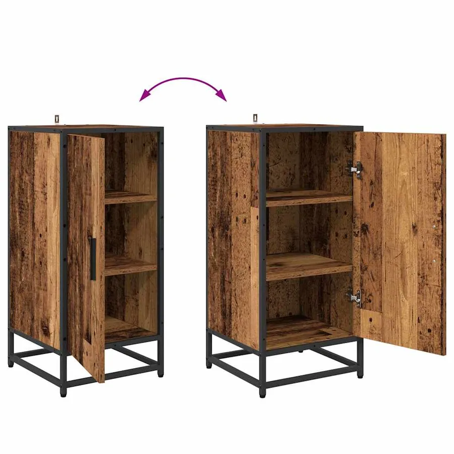 Buffet Bois ancien 35,5 x 35 x 76 cm - 11