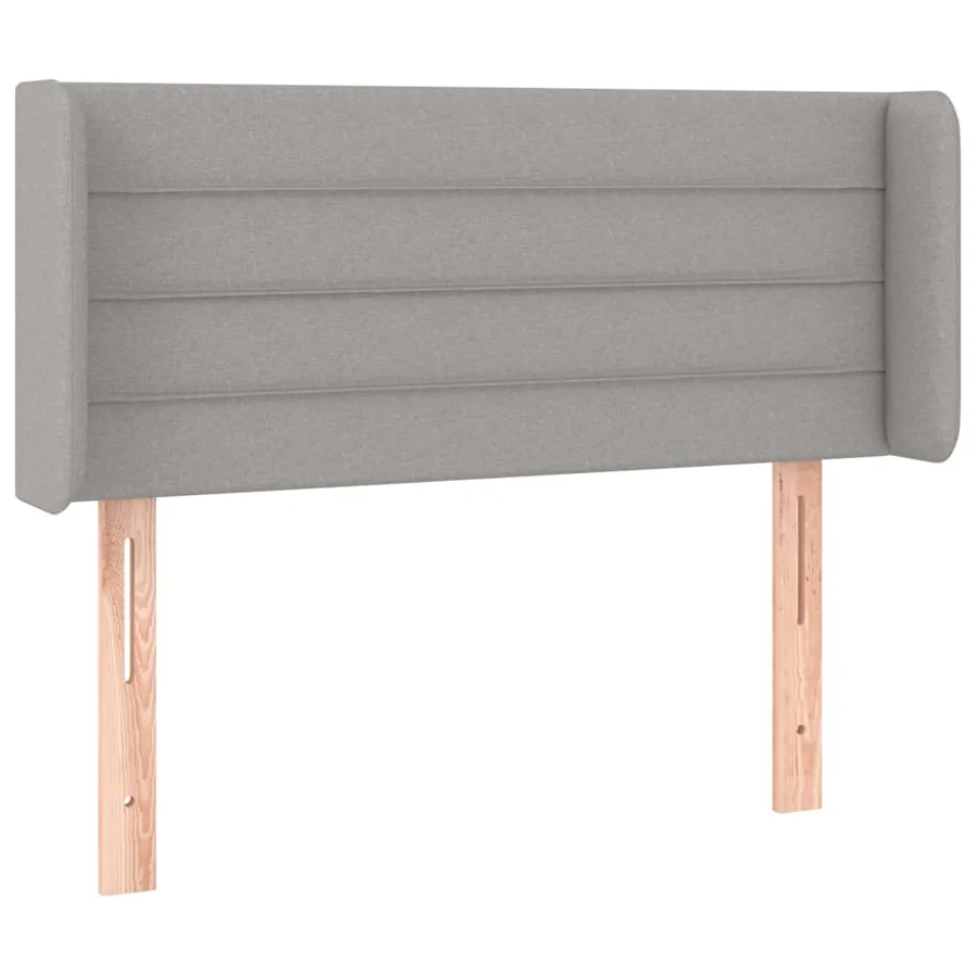 Tête de lit à LED Gris clair 103x16x78/88 cm Tissu - 3