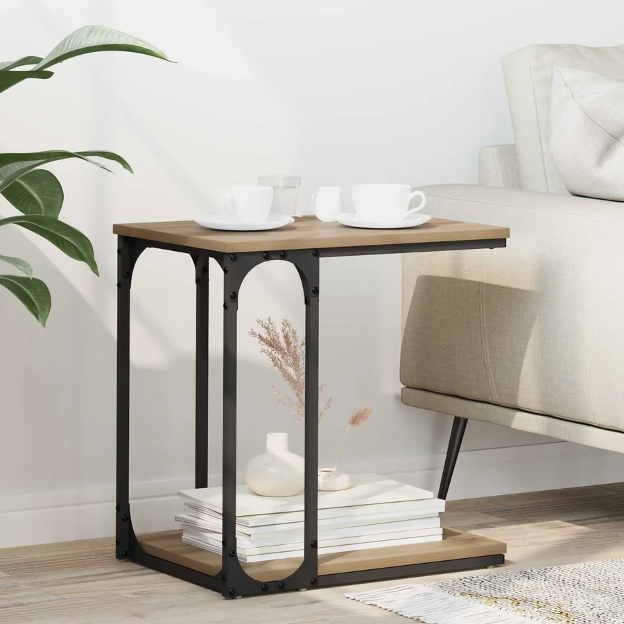 Table d'appoint Chêne artisanal 50 x 35 x 52 cm