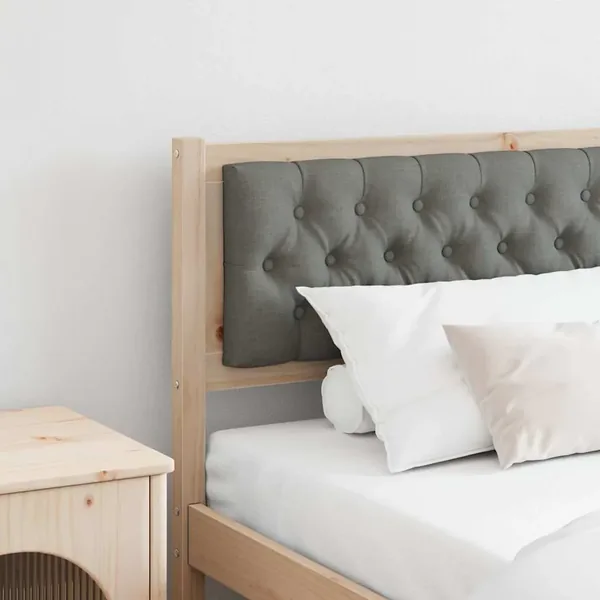 Tête de lit marron et gris foncé 200 cm Bois massif en pin