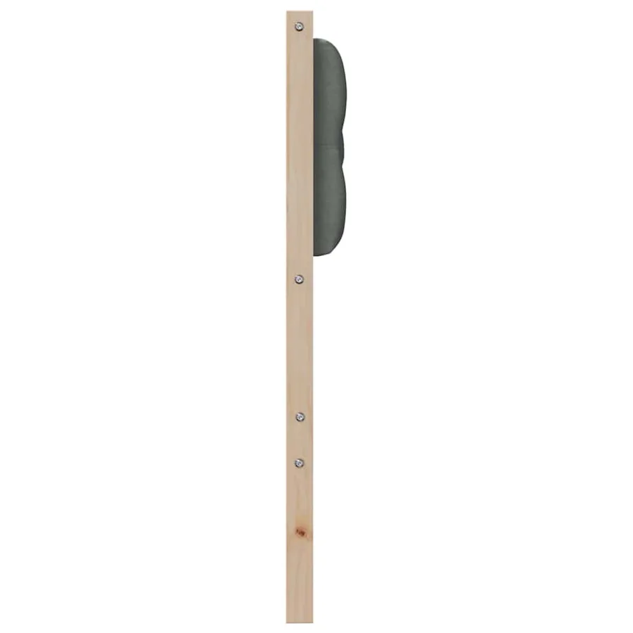 Tête de lit marron et gris foncé 200 cm Bois massif en pin - 5