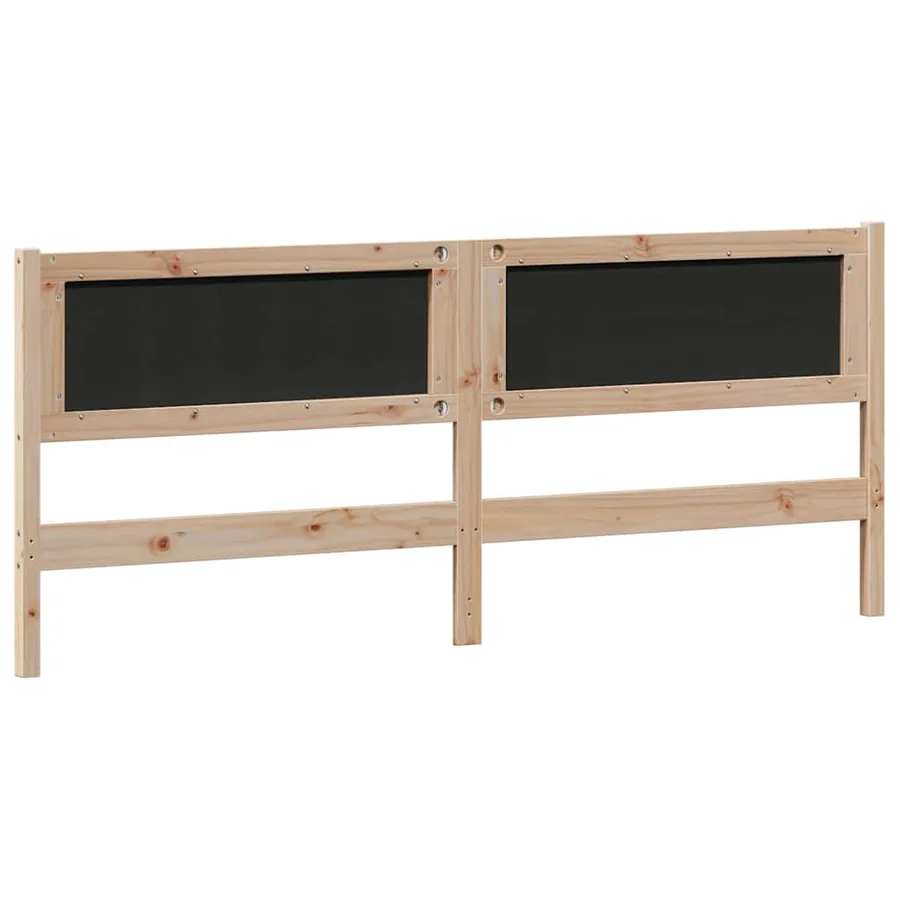 Tête de lit marron et gris foncé 200 cm Bois massif en pin - 6