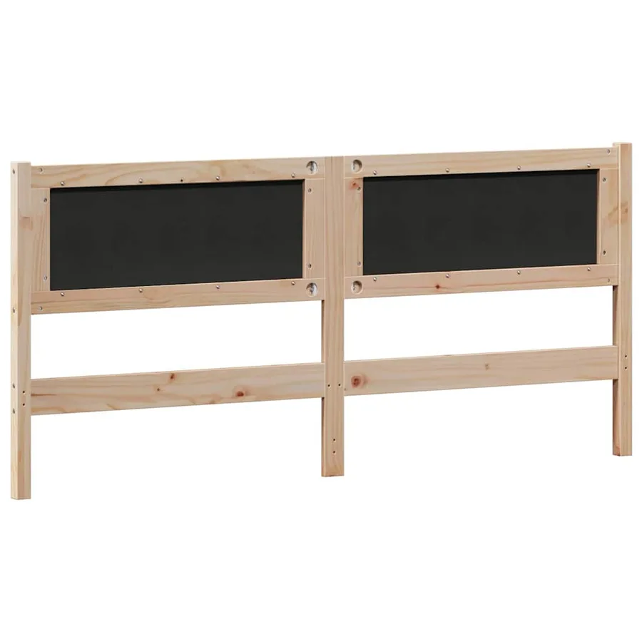 Tête de lit Marron et gris clair 160 cm Bois massif en pin - 6