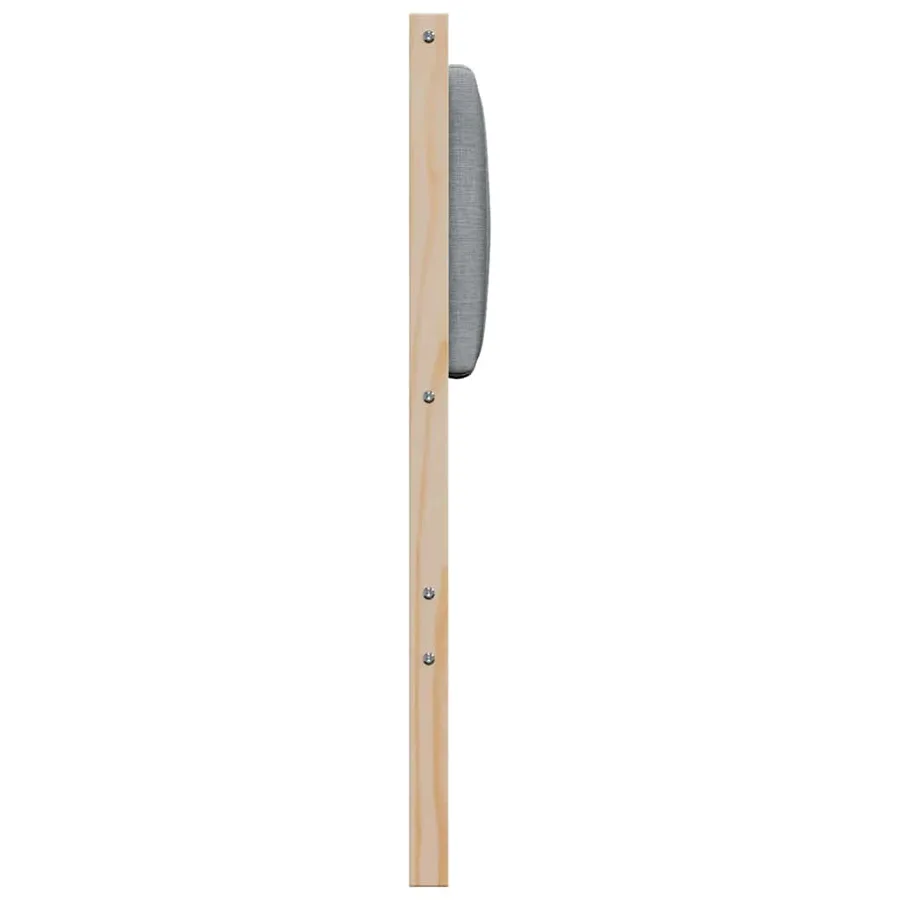 Tête de lit capitonnée Gris clair 100 cm Pin massif - 5