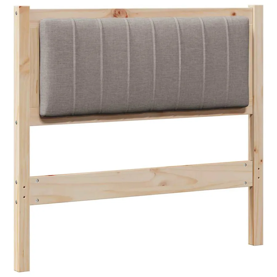 Tête de lit capitonnée avec tête de lit Marron 90 cm Pin massif - 2