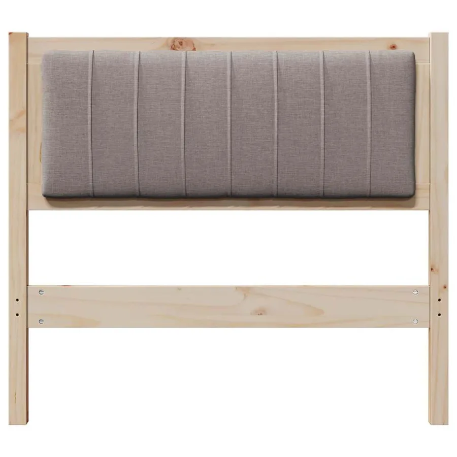 Tête de lit capitonnée avec tête de lit Marron 90 cm Pin massif - 4