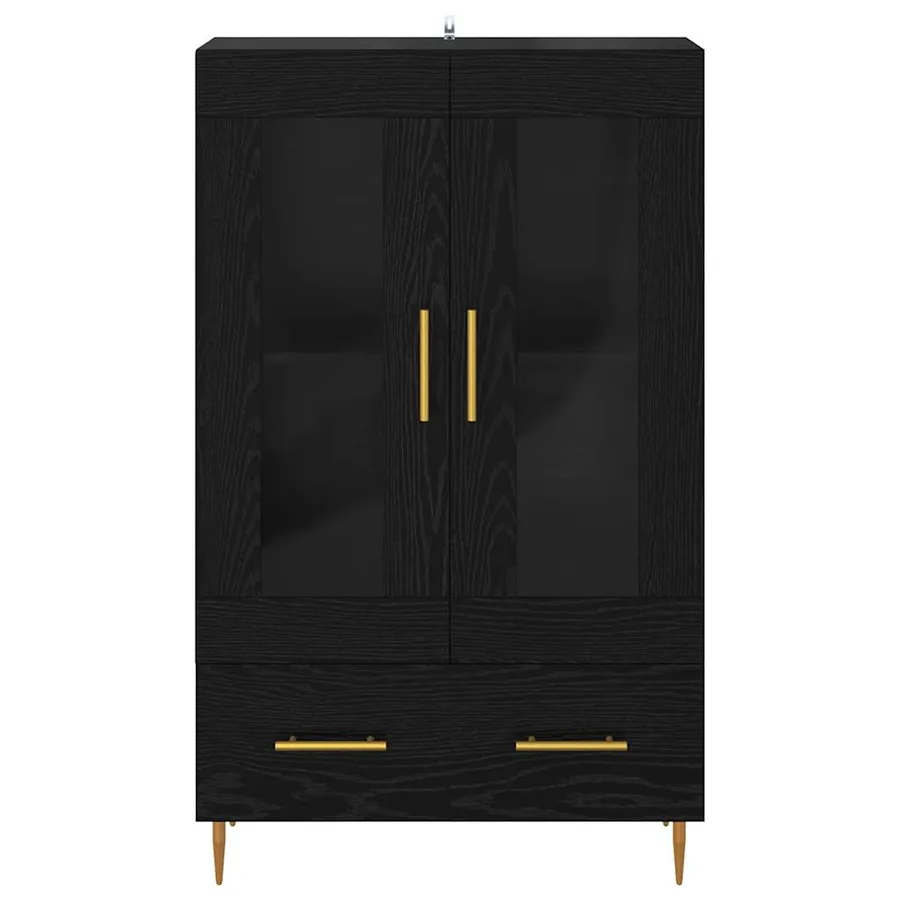 Haut Armoire avec tiroir Chêne noir 69,5 x 31 x 115 cm - 6