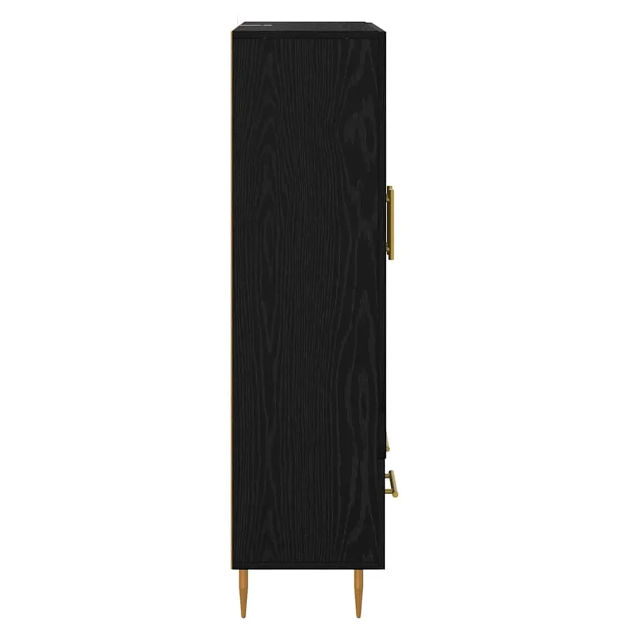 Haut Armoire avec tiroir Chêne noir 69,5 x 31 x 115 cm - 7