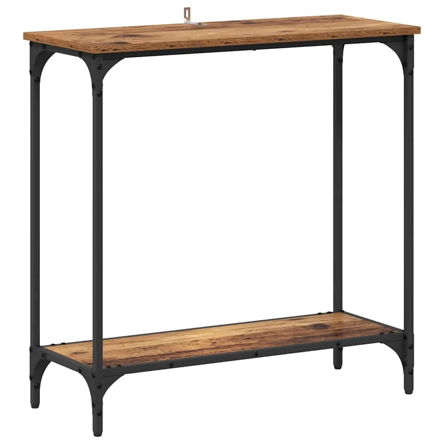 Table console Bois ancien 75 x 30.5 x 75 cm Bois d'ingénierie - 2
